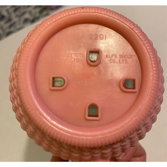 Vintage 1960s Little Dog In the Pink Basket Wind Up Works - Picture 8 of 12